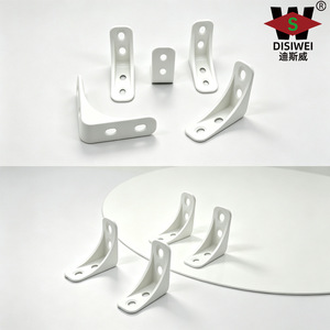 Disiwei Rounded L-shaped Plastic <b>Corner</b> <b>Brackets</b> <b>For</b> Furniture Cabinet Shelf Supports Plywood Connectors - Product Image 1