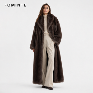 Cappotto Invernale da Donna in Ecopelliccia, Taglia 3XL, Soprabito Lungo di Lusso, Giacca Invernale Calda e Spessa - Product Image 3