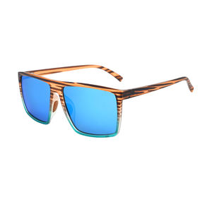 Marca privada de alta calidad TR90 gafas de sol UV400 espejo lente cuadrado polarizado gafas de sol hombres logotipo personalizado - Product Image 1