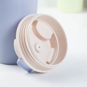 Tazas Reutilizables de Silicona de Doble Uso para Café y Té con Leche, Material de Paja de Trigo para Protección Contra Agua Hirviendo - Product Image 5