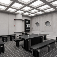 Ensemble de comptoirs de bar personnalisés, vitrine, meubles de restaurant, table et chaises, solution complète pour la décoration intérieure d'un café