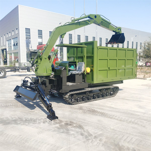 Excavadora de cadenas de 3 toneladas con alta potencia de excavación y motor, caja de cambios y función de volquete. - Product Image 2