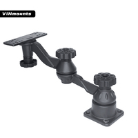 VIN Mounts Marine Electronic Horizontal 12 "Montaje de brazo oscilante con placa de pivote Fishfinders & Plotters