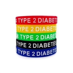 Pulsera de Silicona Personalizada con Alerta Médica de Diabetes Tipo 1 y Tipo 2, Brazalete de Goma Personalizado - Product Image 6