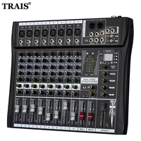 Console de mixage USB EX-8 à bas prix avec effets pour mariage Show Entertainment Performance Music Party Audio Mixer