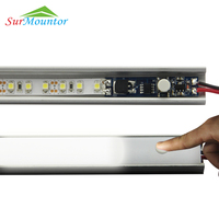 Contrôleur LED DMX à tête mobile à commande tactile Surmountor DC12-24V pour éclairage de scène et d'escaliers/niveaux nocturnes, charge maximale de 192 W