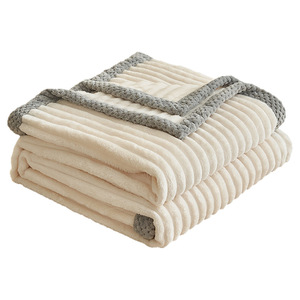 Manta de Lana Gruesa de Color Sólido, Rectangular, Antiestática, para Uso Doméstico, 300g 500g, Fibra de Poliéster, para Todas las Estaciones, para Cama o Sofá - Product Image 2