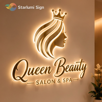 Enseigne découpée au laser, Enseigne de logo pour réception, Enseigne de hall, Enseigne commerciale, Logo en métal brossé, Enseigne de clinique, Acrylique miroir, Décoration murale