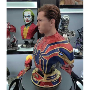 Busto di Spider-Man degli <span class=keywords><strong>Avengers</strong></span>, Alta Qualità <span class=keywords><strong>1</strong></span>:<span class=keywords><strong>1</strong></span>, Figura in Resina Ecologica, Vendita all'Ingrosso per Halloween - Product Image 3