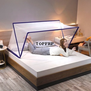 Moustiquaire pliable sans fond pour lit à baldaquin, installation facile, en promotion - Product Image 3