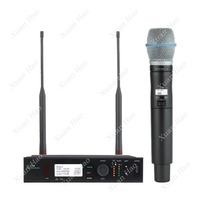 Système de microphone sans fil portable professionnel en métal pour karaoké, ULXD4 BETA58A BETA87A M58 UHF, cardioïde, réduction de bruit
