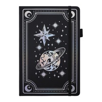 Carnet de style gothique européen, livre magique vintage, tarot pour fille, argenté laser, exquis, en stock transfrontalier, cadeau