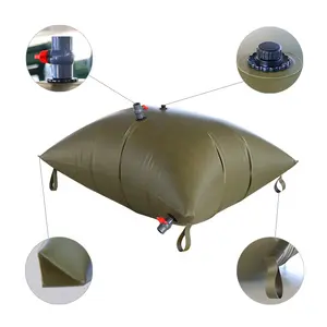 Factory Price 15000 Litre Flexible Collapsible PVC irrigation water bladders Pillow Tanks