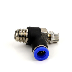 Válvula de aire de conexión rápida de 1/4 pulgada tipo angular para uso con gas neumático a temperatura normal - Product Image 3