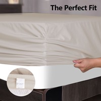 Housse de matelas en coton pur tissé 1000TC, protection universelle quatre saisons, teinture réactive unie, lavable en machine