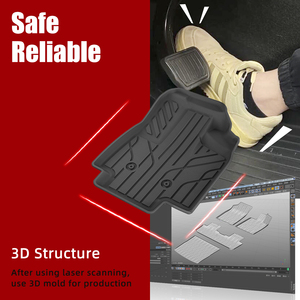 Alfombrillas de Coche Personalizadas de TPE 3D Impermeables y Antideslizantes de 3.5 mm de Grosor, Juego Completo de 3 Piezas para Daihatsu Move Canbus LA850S LA860S 2022-2024 - Product Image 3