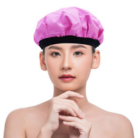 ECO-Friendly Deep Conditioning Heat Cap Microondas Heat Hot Head Black Hair Treatment Cap Hat Productos para el cabello