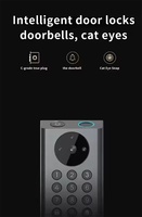 Caméra étanche IP68 interphone vidéo serrure de porte à pêne dormant intelligente Tuya Wifi Alexa sonnette empreinte digitale Code NFC serrure de porte numérique