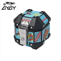 Boîte de rangement portable en alliage d'aluminium de 5 L pour moto, compatible avec les véhicules électriques