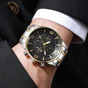 Montre de style professionnel transfrontalier pour hommes, cadran rond, calendrier, multifonctionnelle, montre à quartz de luxe pour hommes - Product Image 5