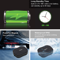 Mini puce de suivi GPS / traceur GPS antivol pour moto pour enfants Petit Tk905 Mini 1500mah Traceur GPS Alerte de chute