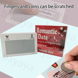 Tùy chỉnh lãng mạn ngày Scratch-off bề mặt chơi thẻ giấy bền 40 kỷ niệm khó quên ý tưởng ngẫu nhiên bất ngờ - Product Image 4