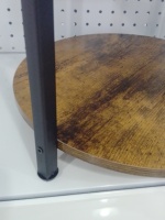 Table de chevet en bois MDF moderne, étagère de rangement en métal, table basse d'appoint pour canapé de salon, décorative multifonctionnelle