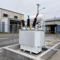 Transformateur de puissance 35 kV à faible perte avec noyau CRGO, double enroulement en aluminium, triphasé, immergé dans l'huile, régulateur de tension SP