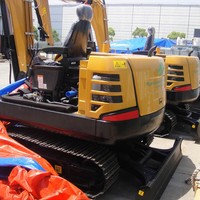 Mini-excavatrice CE 0,15 m et 5 tonnes SY50U PLC 35,5 kW, forte puissance de creusement, brise-roche, tarière, grappin, lame de bulldozer, Euro5