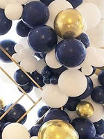 5/10/12/18 pouces mat bleu nuit ballon guirlande arc Kit métallique Chrome Ballons guirlande Kit pour la fête de mariage