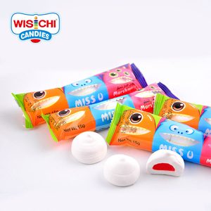 Caramelle Marshmallow Halal da 15g all'Ingrosso con Ripieno di Marmellata alla Frutta, Snack Morbido al Gusto di Zucchero Filato per Bambini - Product Image 2