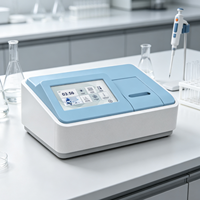 Spectrophotomètre UV-Vis à double faisceau 190-1100 nm avec écran tactile, photodiode en silicium, pour ADN, protéines, eau, aliments, contrôle qualité, laboratoire