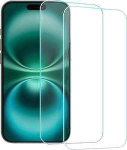 กระจกนิรภัยใสสำหรับ iPhone 17 16 15 14 13 11 Pro Max Plus ป้องกันฟองอากาศ ความแข็ง 9H ป้องกันรอยขีดข่วน - Product Image 1
