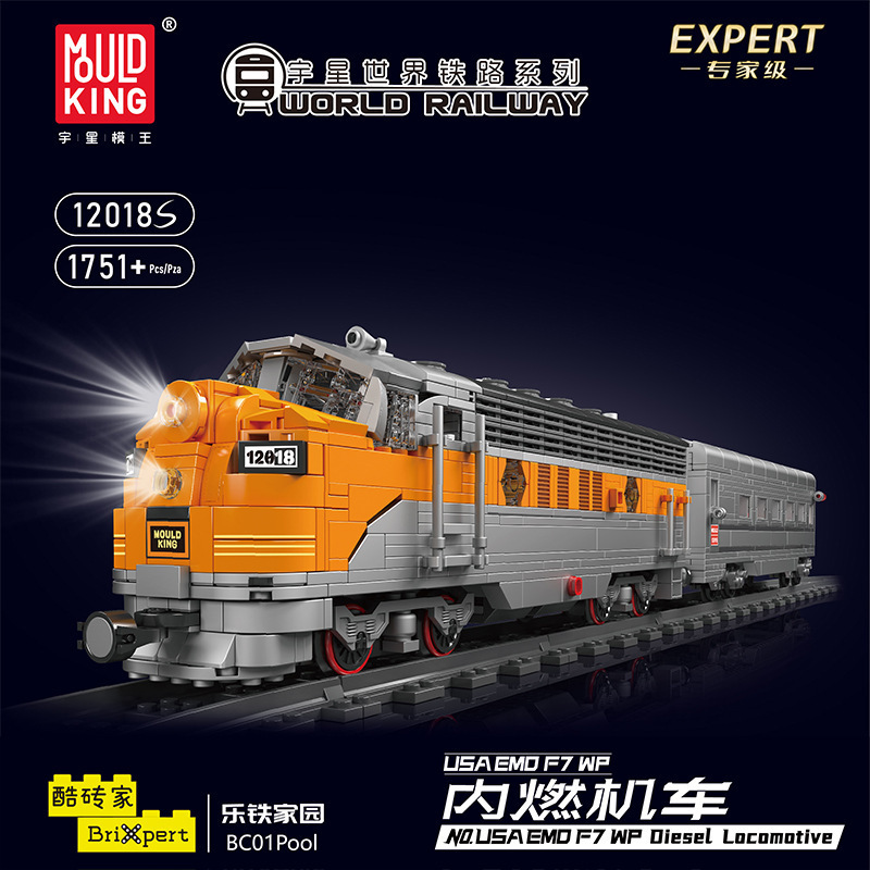 Locomotiva diesel 12018s-usa emd f7 wp, versione telecomandata