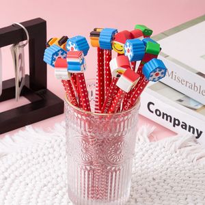 Saint Dane Elements Christmas Pencil Set HB With Eraser Wooden Core For Kids Students <b>Gift</b> <b>Stationery</b> - Product Image 4