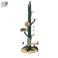 Arbre à chat en bois massif créatif, minimaliste, gain de place, une seule pièce, pour grimper, lit pour chat, utilisation domestique.