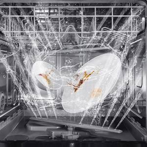 Lave-vaisselle encastrable de comptoir domestique automatique grande capacité avec séchage, désinfection et stérilisation, 12 couverts, blanc - Product Image 4