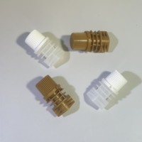 Bouchon à vis en plastique PE de 10mm de qualité alimentaire avec couvercles à bec rabattable jante sûre pour les produits de gelée pour enfants emballage avec pochette flexible