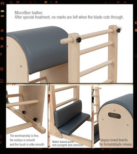 Equipo <span class=keywords><strong>de</strong></span> Yoga y Pilates: Reformer <span class=keywords><strong>de</strong></span> Madera <span class=keywords><strong>de</strong></span> <span class=keywords><strong>Roble</strong></span> Equilibrado, Escalera y Barril <span class=keywords><strong>de</strong></span> Pilates <span class=keywords><strong>de</strong></span> Madera <span class=keywords><strong>de</strong></span> <span class=keywords><strong>Roble</strong></span> - Product Image 4