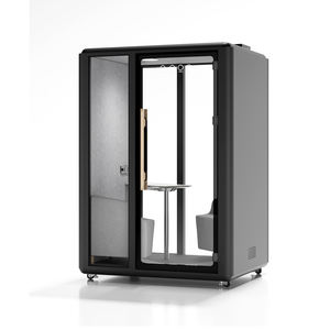 Cabine <span class=keywords><strong>téléphonique</strong></span> silencieuse mobile de conception moderne en aluminium Cabine de conférence modulaire Cabine insonorisée pour immeuble de bureaux Hôtel - Product Image 3