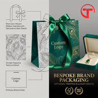 Vente flash - Boîte cadeau en carton magnétique personnalisée avec logo de luxe, ensemble de sacs en papier pour boucles d'oreilles, colliers, bagues