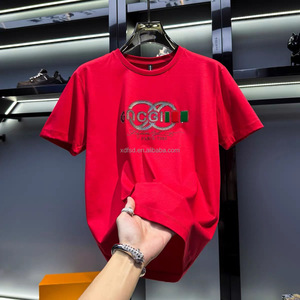 เสื้อยืดผ้าฝ้ายทอลายทแยงสำหรับผู้ชายเสื้อถักโครเชต์กีฬาสำหรับ100% โลโก้ตามสั่ง - Product Image 2