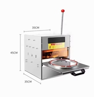 Machine à sceller le conteneur d'aluminium peut mettre en bouteille 110V-220V prise personnalisée facile à utiliser machine à sceller automatique de plateau de moteur de petite taille