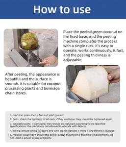 Máquina Peladora de Coco a Bajo Precio, Peladora de Coco Manual de Acero Inoxidable 304 para la Venta - Product Image 4