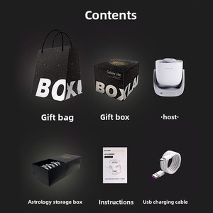 Proyección de cielo de luz estrellada creativa romántica dormitorio moderno ambiente LED regalo con pilas para parejas de plástico - Product Image 4