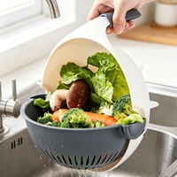 Voedselveilige siliconen 9-in-1 multifunctionele groentesnijder, handmatige mandoline, rasp, afgietbak, roestvrijstalen messen