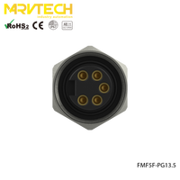 Konektor Kabel Video Orca M12 4 Pin IP67 Otomotif Wanita, Model M8, Pemasangan Panel Depan 7/8 Inci, Langsung dari Pabrik Marvtech