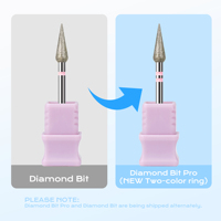 Brocas de Carburo de Diamante Profesionales de Envío Rápido para Limpieza de Cutículas, Brocas Eléctricas para Manicura, Accesorios para Taladro de Uñas