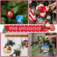 Ornement de sublimation IY, revêtement brillant, impression par transfert thermique écologique, bois, Noël, jardin, décoration intérieure, MDF