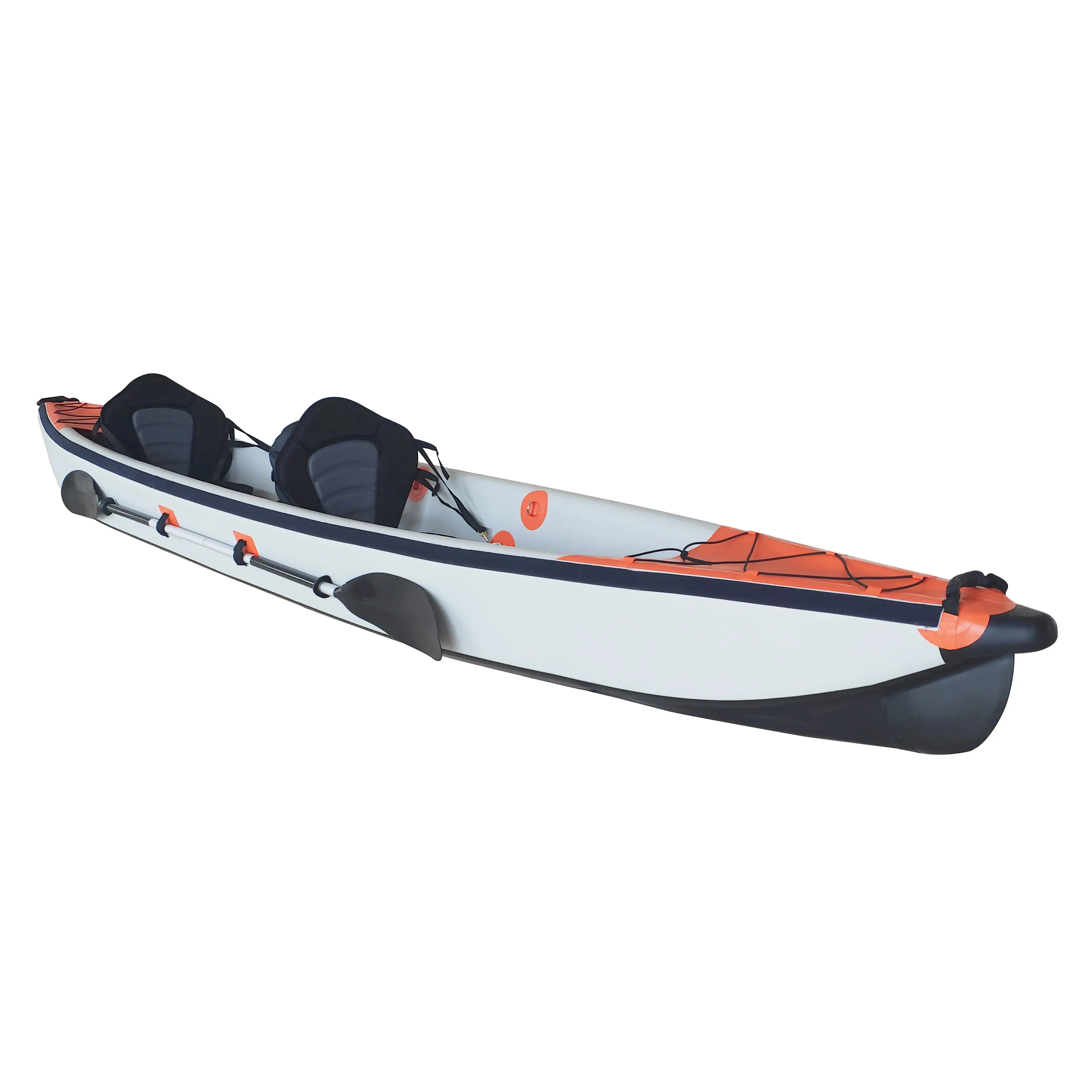 Surfking 470X76Cm Drop Stitch PVC Inflatable Đánh Cá Kayak Thuyền Với Nhôm Mái Chèo